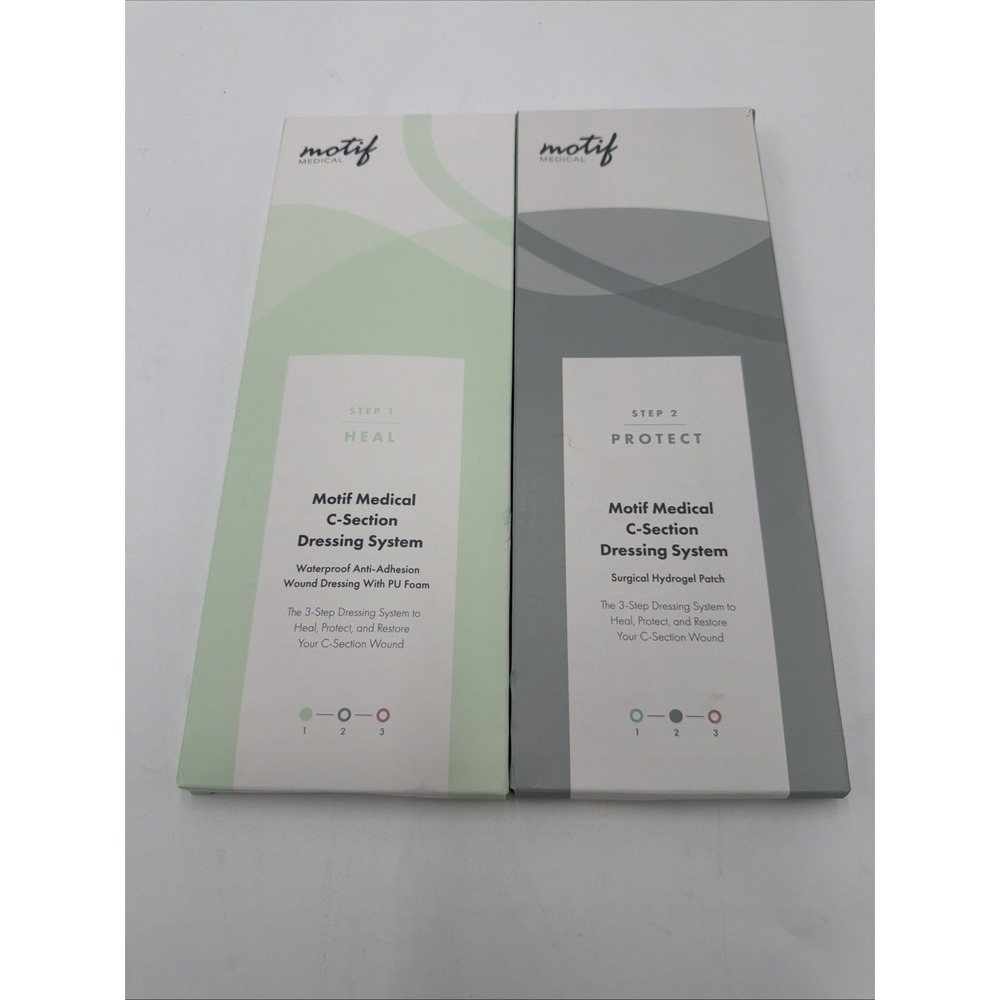 Motif Medical C-Section Bandage Dressing System Step 1 and Step 2